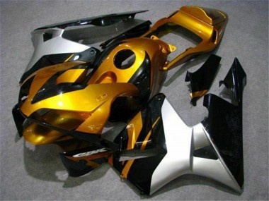 Achat Carénage Moto Honda CBR600RR 2003-2004 - Argent Or Noir Brillant