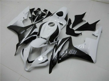 Achat Kits Carénage Moto ABS Honda CBR600RR 2007-2008 - Blanc Noir Brillant