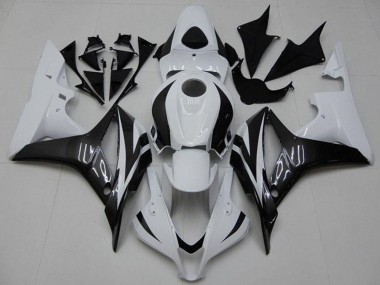 Achat Kits Carénage Moto ABS Honda CBR600RR 2007-2008 - Blanc Noir Brillant