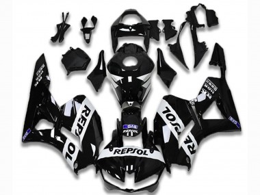 Achat Carénages Moto Honda CBR600RR 2013-2023 - Noir Brillant Blanc Repsol