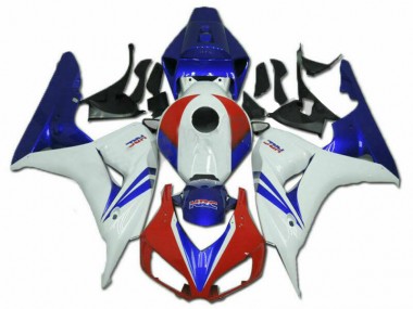 Achat Kits Carénage Moto Honda CBR1000RR 2006-2007 - Blanc Rouge Bleu HRC