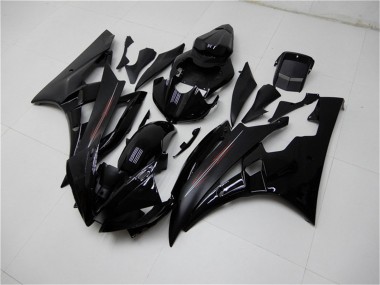 Achat Kits Carénage Moto Yamaha YZF R6 2006-2007 - Noir Brillant Noir Mat