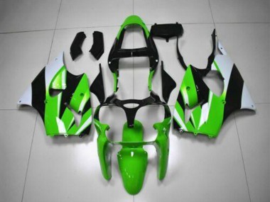 Achat Kits Carénage Moto Kawasaki ZX6R 2000-2002 - Vert Blanc Noir