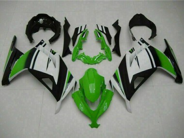 Achat Carénages Moto Kawasaki Ninja 300 EX300R 2013-2024 - Blanc Vert Noir