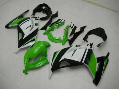 Achat Carénages Moto Kawasaki Ninja 300 EX300R 2013-2024 - Blanc Vert Noir