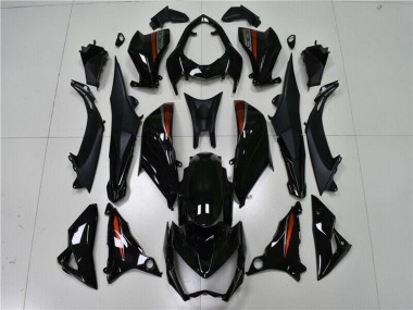 Achat Carénages Moto Kawasaki Z800 2013-2018 - Noir Brillant Rouge Argent