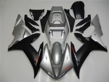Achat Carénages Moto Yamaha YZF R1 2002-2003 - Argent Noir Mat