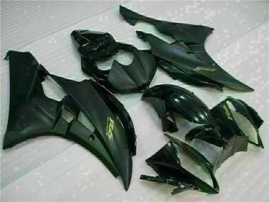 Achat Carénages Moto Yamaha YZF R6 2006-2007 - Noir Brillant Noir Mat Or Décalque