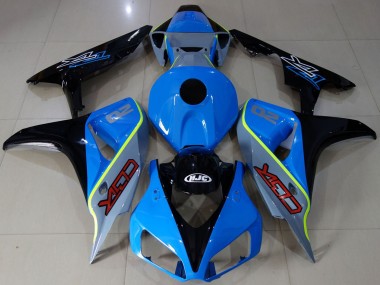 Achat Carénages Moto Honda CBR1000RR 2006-2007 - Bleu Jaune Noir Brillant Personnalisé CBR