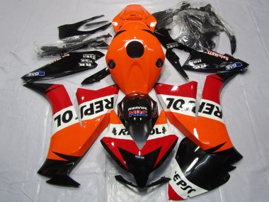 Achat Carénages Moto Honda CBR1000RR 2012-2016 - Orange Blanc Rouge Noir Brillant Repsol