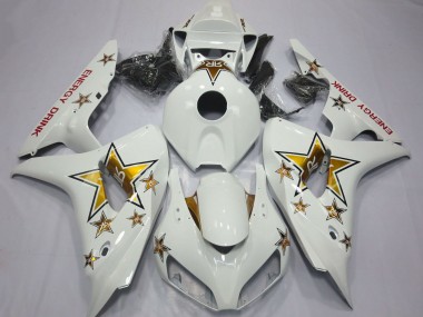 Achat Carénages Moto Honda CBR1000RR 2006-2007 - Blanc Or Étoile Energy Drink