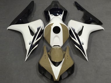 Achat Carénages Moto Honda CBR1000RR 2006-2007 - Blanc Tan Noir Brillant