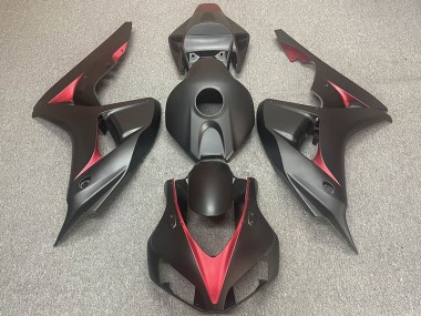 Achat Carénages Moto Honda CBR1000RR 2006-2007 - Noir Mat Rouge