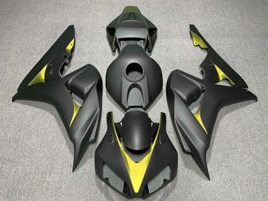 Achat Carénages Moto Honda CBR1000RR 2006-2007 - Noir Mat Jaune