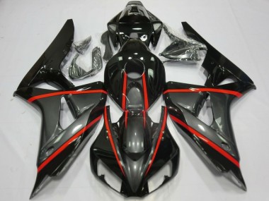 Achat Carénages Moto Honda CBR1000RR 2006-2007 - Noir Brillant Gris Rouge