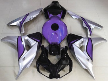 Achat Carénages Moto Honda CBR1000RR 2006-2007 - Argent Violet Noir Brillant