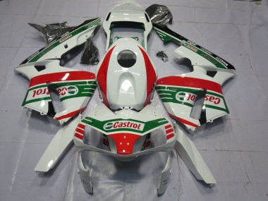 Achat Carénages Moto Honda CBR600RR 2003-2004 - Blanc Rouge Vert Castrol