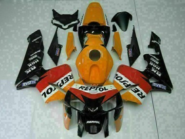Achat Carénages Moto Honda CBR600RR 2005-2006 - Orange Blanc Rouge Noir Repsol