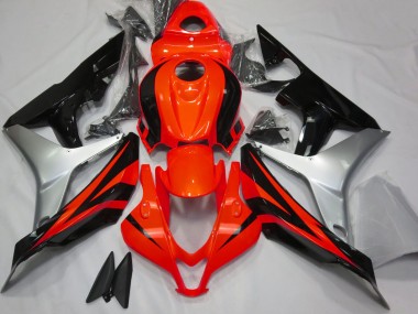 Achat Carénage Moto Honda CBR600RR 2007-2008 - Argent Rouge Noir Brillant OEM Style