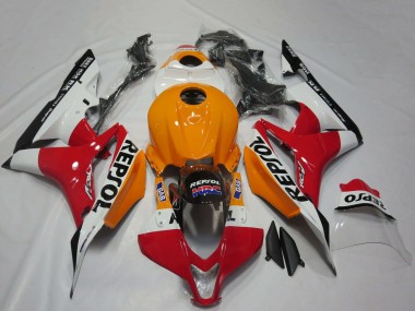 Achat Carénages Moto Honda CBR600RR 2007-2008 - Orange Blanc Rouge Noir Brillant Repsol