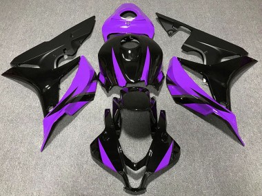Achat Carénages Moto Honda CBR600RR 2007-2008 - Violet Noir Brillant Noir Mat
