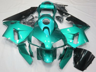 Achat Carénages Moto Honda CBR600RR 2003-2004 - Bleu Sarcelle Noir Brillant