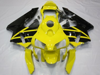 Achat Carénages Moto Honda CBR600RR 2003-2004 - Jaune Noir Brillant OEM Style