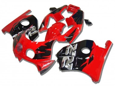 Achat Carénages Moto Honda CBR250RR 1990-1998 - Rouge Noir Brillant Argent RR