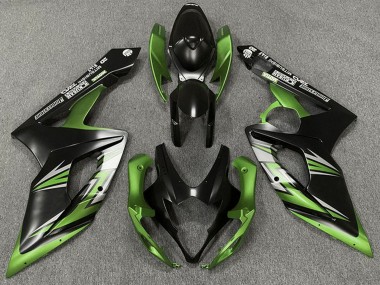 Achat Carénage Moto Suzuki GSXR 1000 2005-2006 - Noir Mat Vert