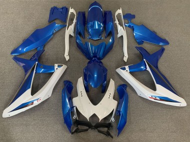 Achat Carénages Moto Suzuki GSXR 600 / GSXR 750 2008-2010 - Blanc Bleu OEM Style