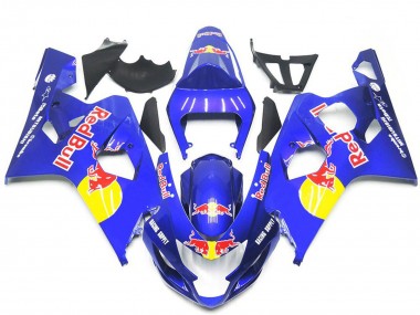 Achat Carénages Moto Suzuki GSXR 600 / GSXR 750 2004-2005 - Bleu Jaune Red Bull Style