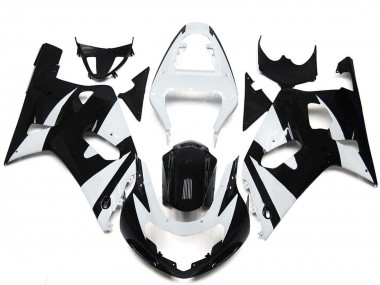 Achat Carénages Moto Suzuki GSXR 600 / GSXR 750 2001-2003 - Blanc Noir Brillant OEM Style