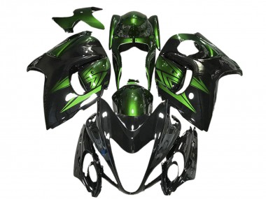 Achat Carénages Moto Suzuki GSXR 1300 2008-2020 - Noir Brillant Vert Foncé