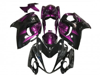 Achat Carénages Moto Suzuki GSXR 1300 2008-2020 - Noir Brillant Violet Foncé
