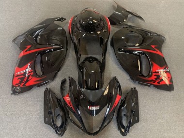 Achat Carénages Moto Suzuki GSXR 1300 2008-2020 - Noir Brillant Rouge Logo