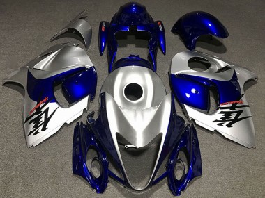Achat Carénages Moto Suzuki GSXR 1300 2008-2020 - Argent Brillant Bleu