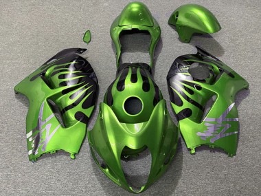 Achat Carénages Moto Suzuki GSXR 1300 1996-2007 - Vert Noir Flamme