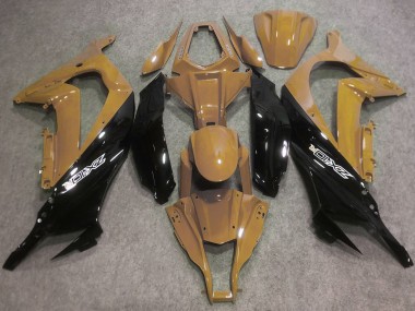 Achat Carénages Moto Kawasaki ZX10R 2016-2020 - Bronzage du Désert Noir Brillant