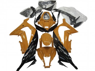 Achat Carénages Moto Kawasaki ZX10R 2011-2015 - Orange Foncé Noir Brillant