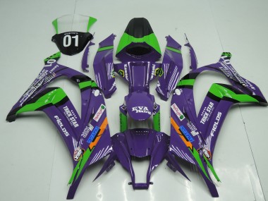 Achat Carénages Moto Kawasaki ZX10R 2011-2015 - Violet Noir Vert Orange Blanc Trick Star EVA Courses OEM Style