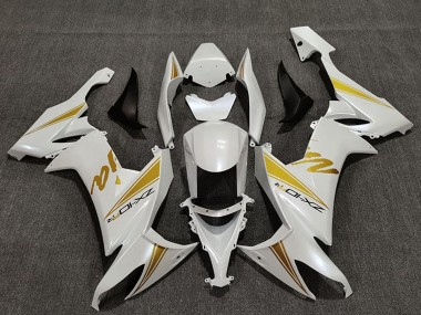 Achat Carénages Moto Kawasaki ZX10R 2008-2010 - Blanc Perle Or