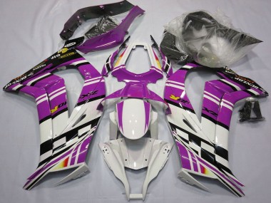 Achat Carénages Moto Kawasaki ZX10R 2011-2015 - Violet Noir Blanc Jaune