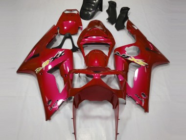 Achat Carénage Moto Kawasaki ZX6R 2003-2004 - Rouge