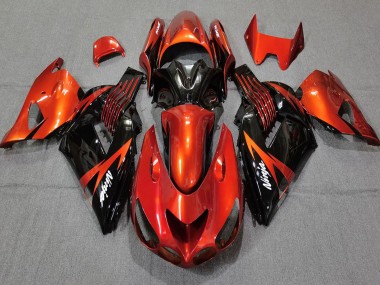 Achat Carénages Moto Kawasaki ZX14R 2006-2011 - Rouge Noir Brillant