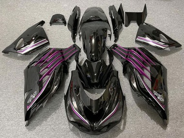 Achat Carénages Moto Kawasaki ZX14R ZZR1400 2012-2024 - Noir Brillant Violet