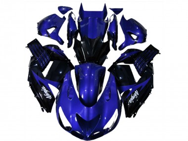 Achat Carénages Moto Kawasaki ZX14R 2006-2011 - Bleu Noir Brillant Blanc Ninja