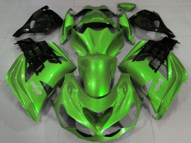 Achat Carénages Moto Kawasaki ZX14R ZZR1400 2012-2024 - Vert Liquide Noir