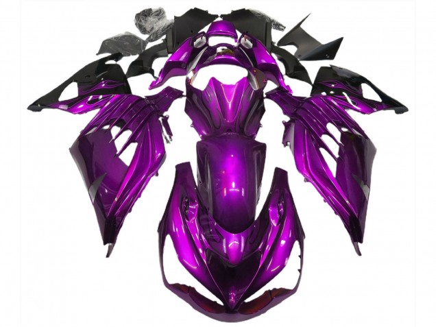 Carénages Moto Kawasaki ZX14R ZZR1400 2012-2024 - Violet Noir
