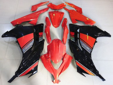 Achat Carénage Moto Kawasaki Ninja 300 2013-2024 - Rouge Noir