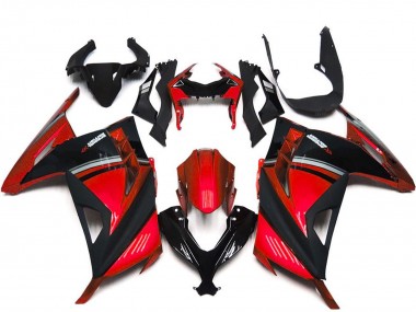 Achat Carénages Moto Kawasaki Ninja 300 2013-2024 - Rouge Noir